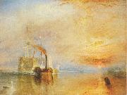 Joseph Mallord William Turner The Fighting Temeraire tugged to her last Berth to be broken up France oil painting artist